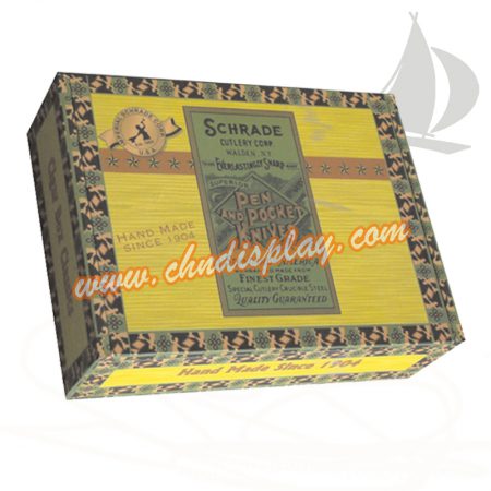 木地板样品纸质磁铁卡扣型展示盒PY068