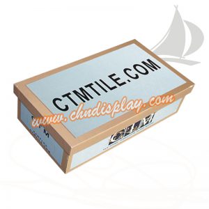 厂家直销手提式纸质木地板样品展示盒子PY071