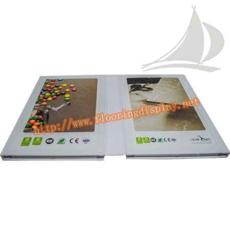 厂家定制不干胶设计多折页型木地板展示样品册PY104