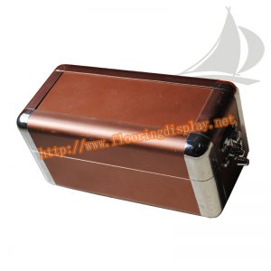 厂家定制设计褐色小型木地板样品展示盒子PY127