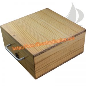 定制设计密度板木地板样品展示手提箱PY141