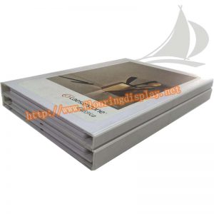 厂家设计全白色五折页双用型木地板样品展示册PY181(4
