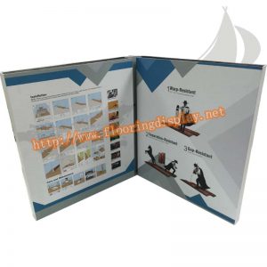 定制设计外框贴纸型木地板样品展示手提册PY186(3