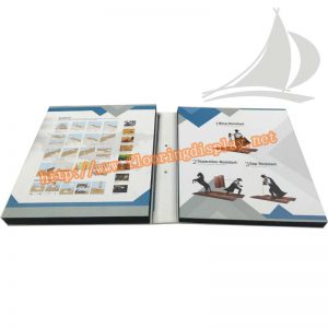 定制设计外框贴纸型木地板样品展示手提册PY186(4