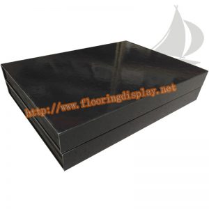 厂家定制黑色一折页二十八格型块状木地板样品展示手册PY221(2