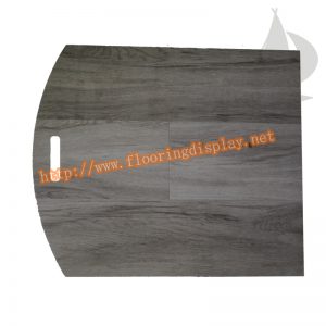 厂家定制烤漆单边圆形型木地板样品展示手提板PY247