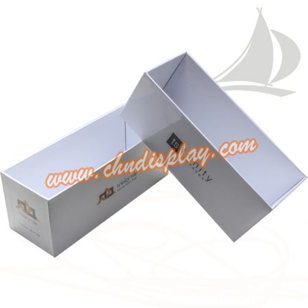 厂家直销白色纸质木地板样品桌面摆放展示盒PY073