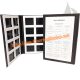 定制设计白色边框一折页八格型木地板样品展示册PY103