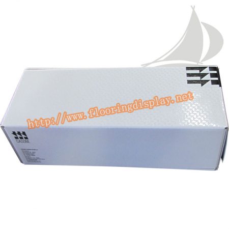 纸质白色设计外形型木地板样品展示盒子PY226