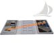 厂家定制五折页白色边框型木地板样品展示册PY235